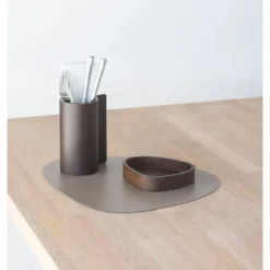 LINDDNA Tischset M 31x35 cm Curve Serene mole grey
