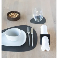 LINDDNA Tischset M 31x35 cm Curve Serene anthracite