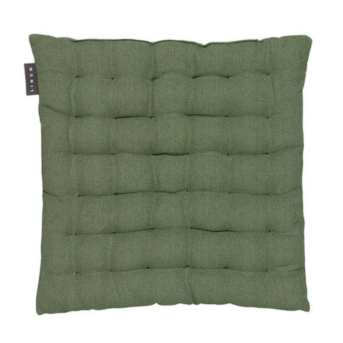 Linum AB Sitzkissen 40x40 cm Pepper dunkles olivgrün