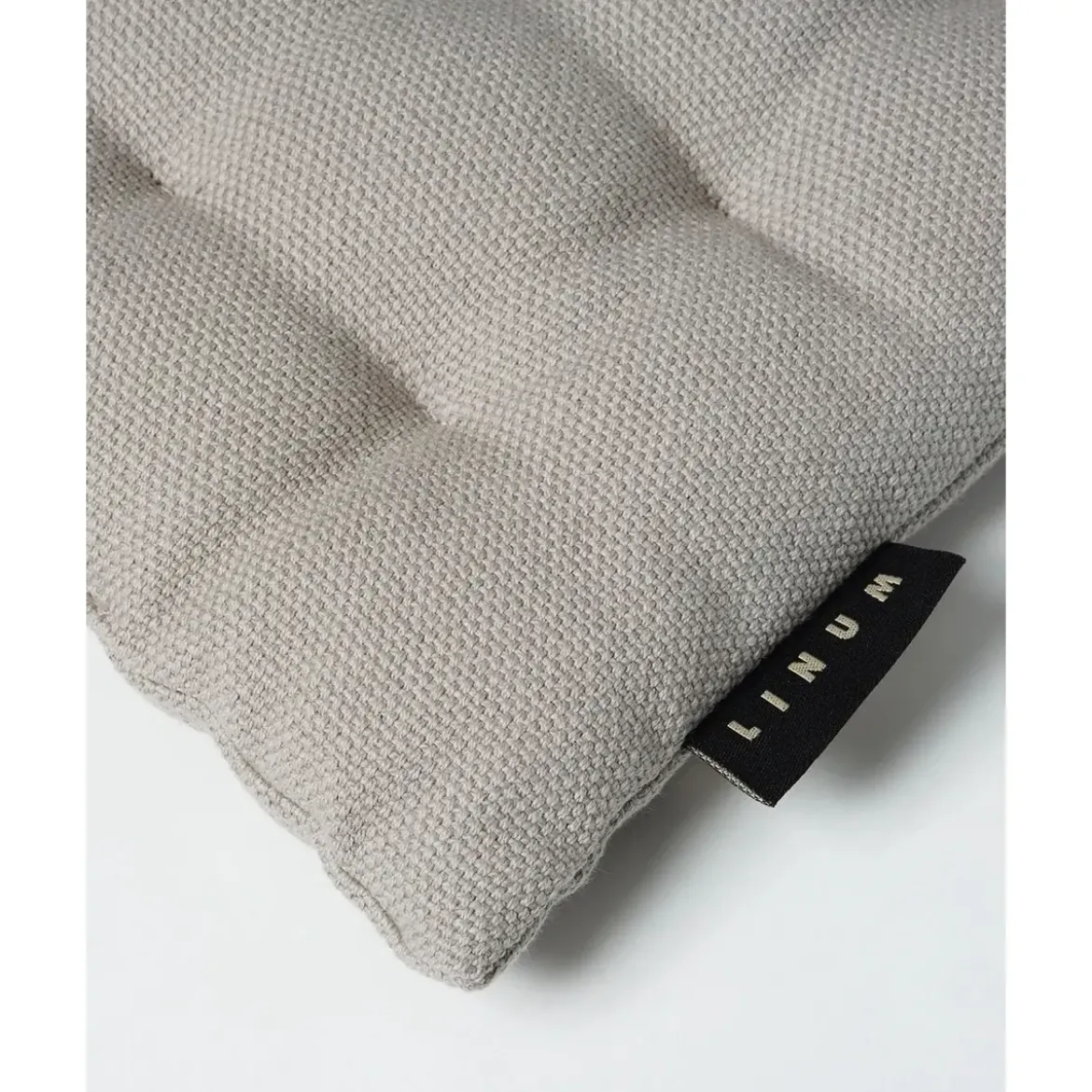 Linum AB Sitzkissen 40x40 cm Pepper hellgrau
