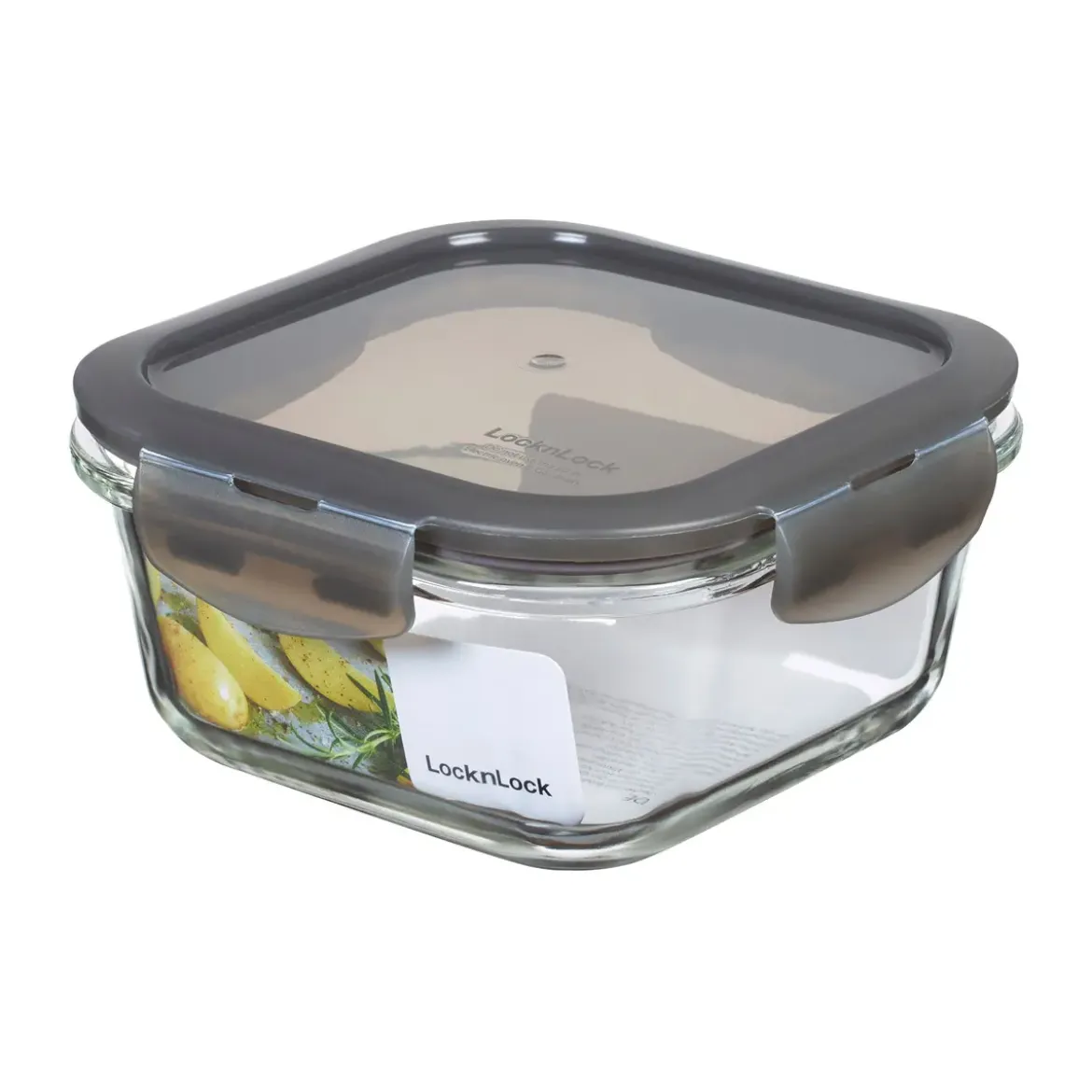 Lock & Lock Frischhaltedose 0,5 l Oven Glass grau