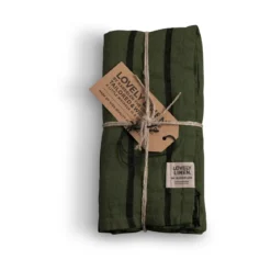 Lovely Linen Servietten 45x45 cm Misty Stripe Forest