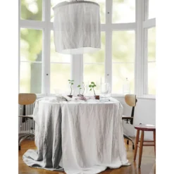 Lovely Linen Tischdecke 145x300 cm Lovely Light Grey