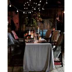 Lovely Linen Tischdecke 145x250 cm Lovely Natural Beige