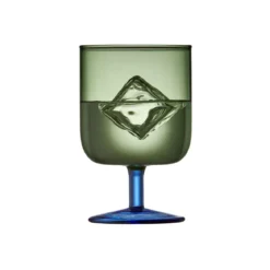 Lyngby Glas Weinglas 2er-Set Torino grün/blau