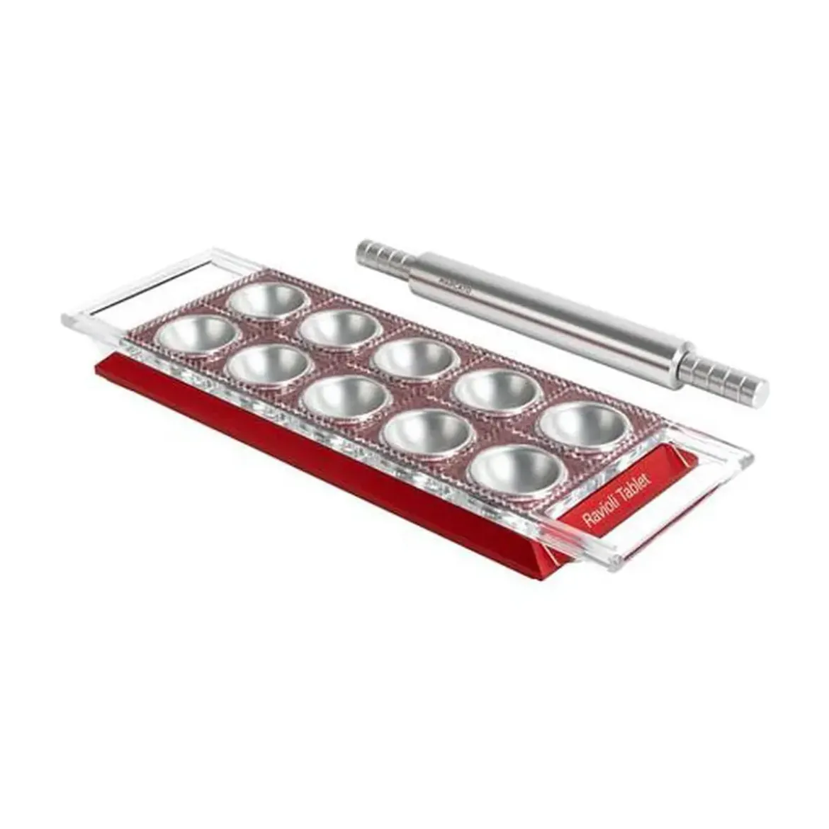 Marcato Ravioli Tablett 34x12 cm rot
