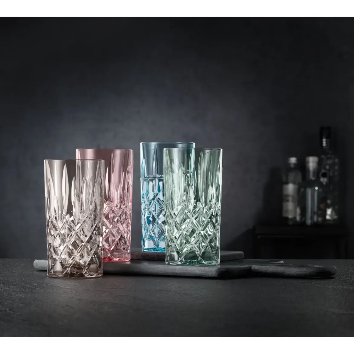 Nachtmann Longdrinkglas 2er-Set Noblesse Taupe