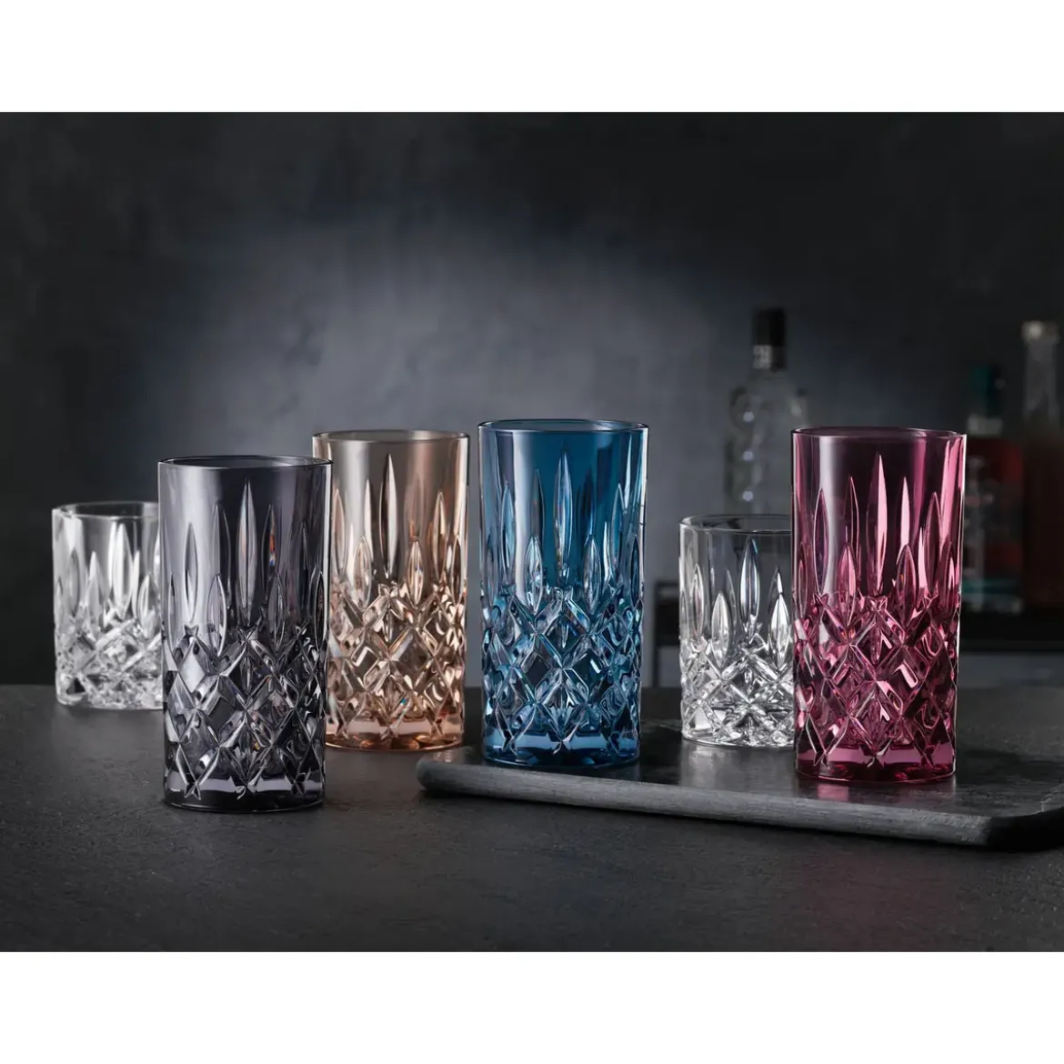 Nachtmann Longdrinkglas 2er-Set Noblesse Smoke