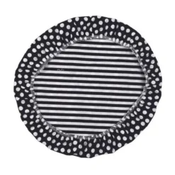 Nuts Innovations AG Textildeckel 3er Set schwarz/weiß gestreift unbewachst