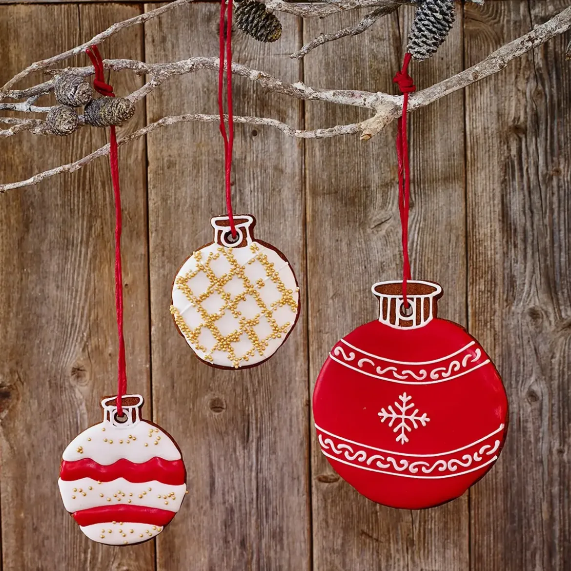 RBV Birkmann Ausstecher Christbaumkugel 6,5 cm mit Innenprägung Edelstahl