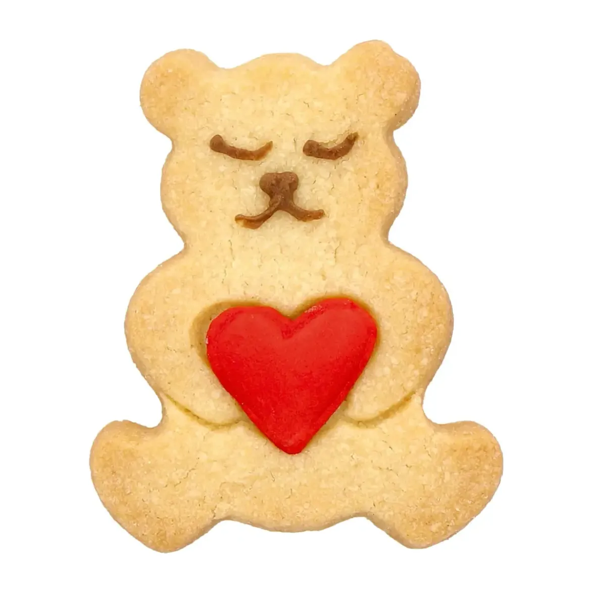 RBV Birkmann Ausstecher Teddybär mit Herz 6 cm edelstahl
