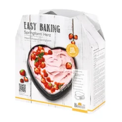 RBV Birkmann Springform Herz 22 cm Easy Baking schwarz