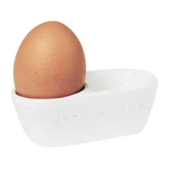 Räder Eierbecher 10x5 cm Guten Morgen weiß