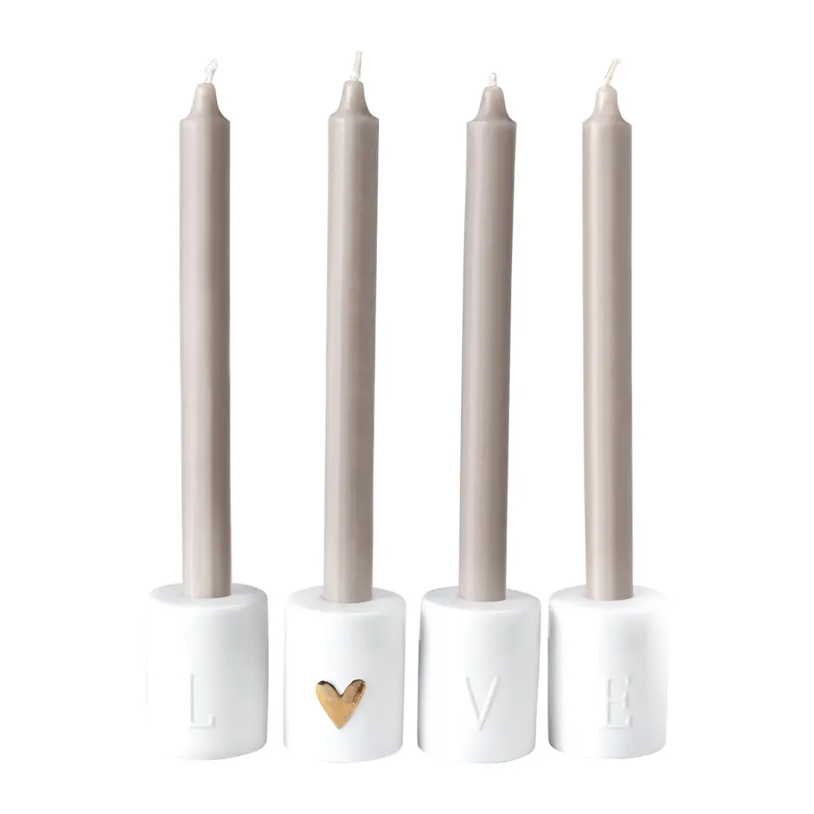 Räder Kerzenständer Love H:7cm D:5,5cm Set