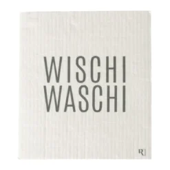 Räder Schwammtuch Wischi Waschi 2er-Set Schöne Worte grau