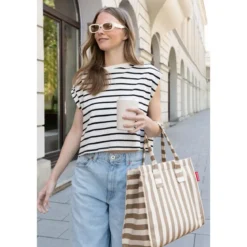 Reisenthel Daily Shopper 42x35x17 cm Summerstripes Coffee