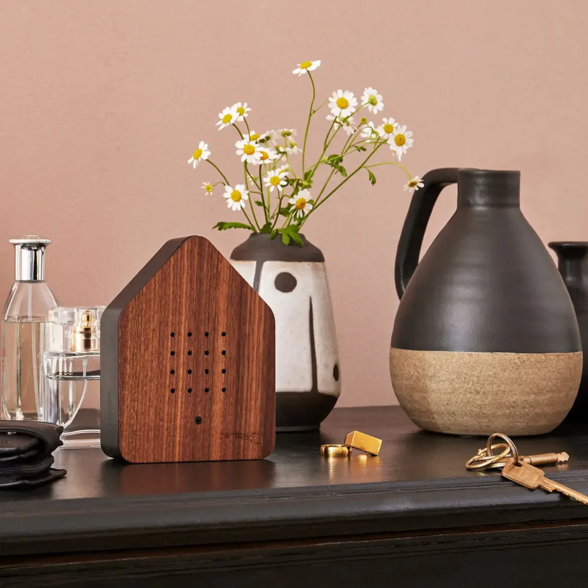 Relaxound Zwitscherbox 14 cm Walnut Dark