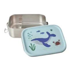 Rice Edelstahl-Lunchbox m. herausnehmb. Trennw. Blue Ocean 800ml 6x12x17cm