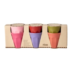 Rice Melamin-Becher Solid Color 250ml 6er-Pack