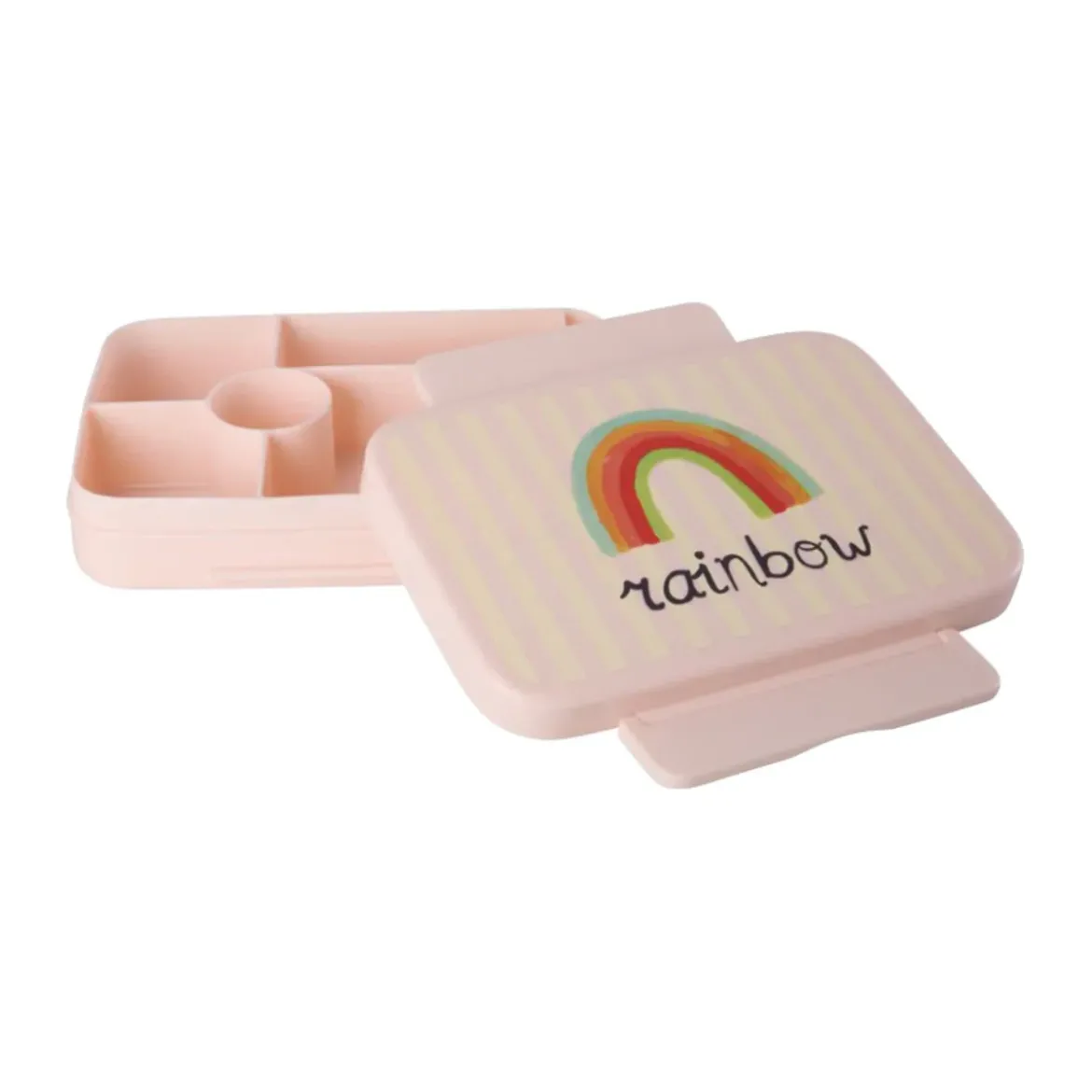 Rice Plastik-Lunchbox mit sechs Fächern Regenbogen 5x16,5x22cm