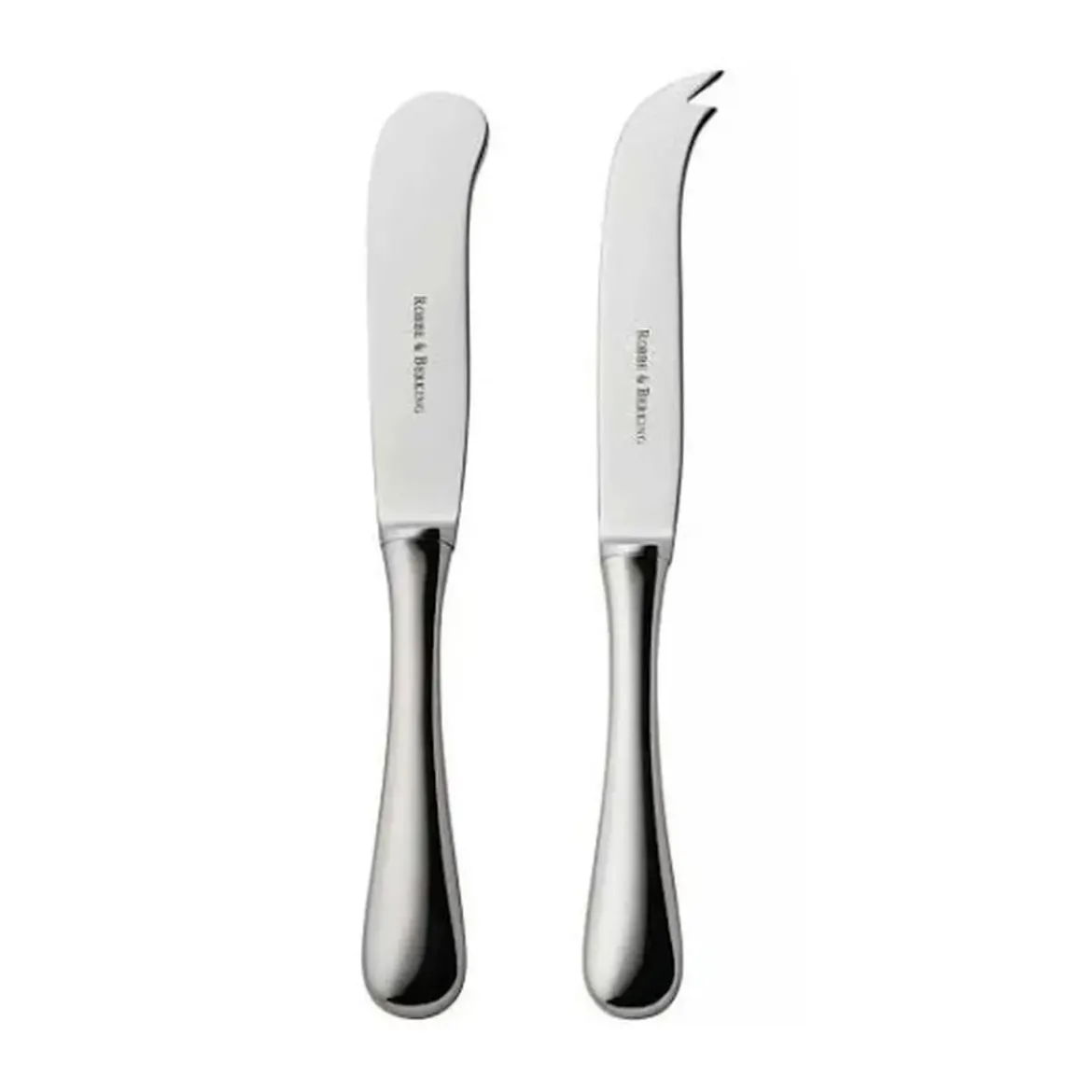 Robbe & Berking Butter- u. Käsemesser m. Stahlklinge Eclipse 150 g versilbert