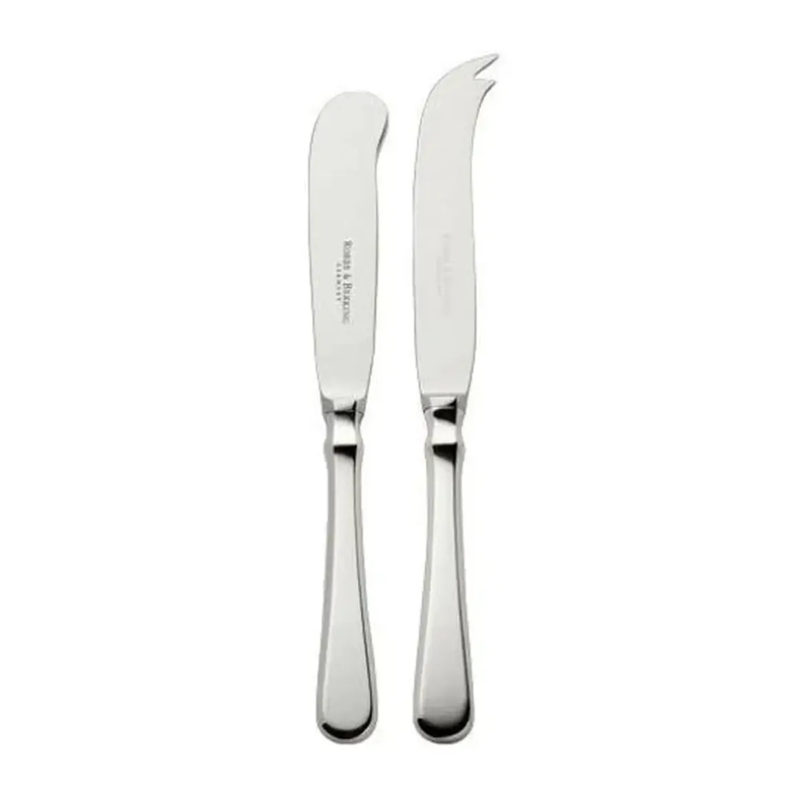 Robbe & Berking Butter u. Käsemesser mit Stahlklinge Spaten 150 g versilbert