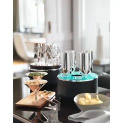 Robbe & Berking Champagner Box 5-tlg. Dante 90 g versilbert