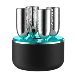 Robbe & Berking Champagner Box 5-tlg. Martelé 90 g versilbert