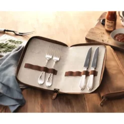 Robbe & Berking Grill-Set 7-tlg. Martelé Frozen Black 150 g versilbert