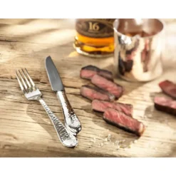 Robbe & Berking Grill-Set 7-tlg. Martelé Frozen Black 150 g versilbert