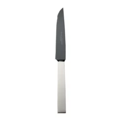 Robbe & Berking Steakmesser Frozen Black Riva 925 Sterlingsilber