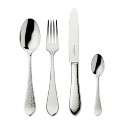 Robbe & Berking The Box - Martelé 150 g versilbert inkl. 24-tlg Besteckset