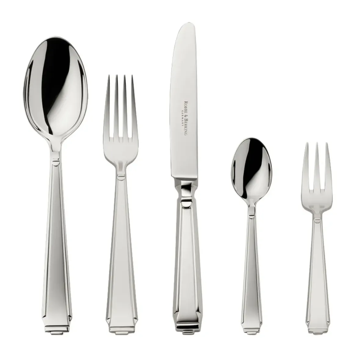 Robbe & Berking 69 tlg. Garnitur Art Deco 150 g versilbert