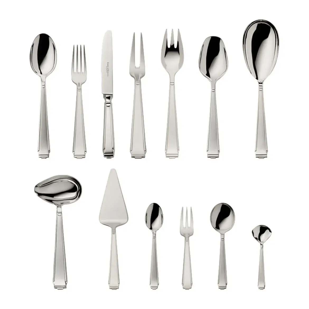 Robbe & Berking 69 tlg. Garnitur Art Deco 150 g versilbert