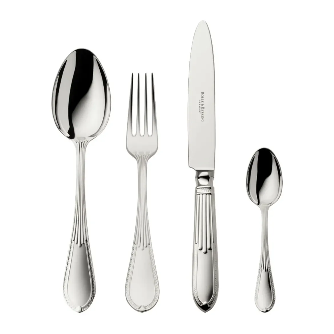Robbe & Berking 4 tlg. Garnitur Belvedere 150 g versilbert