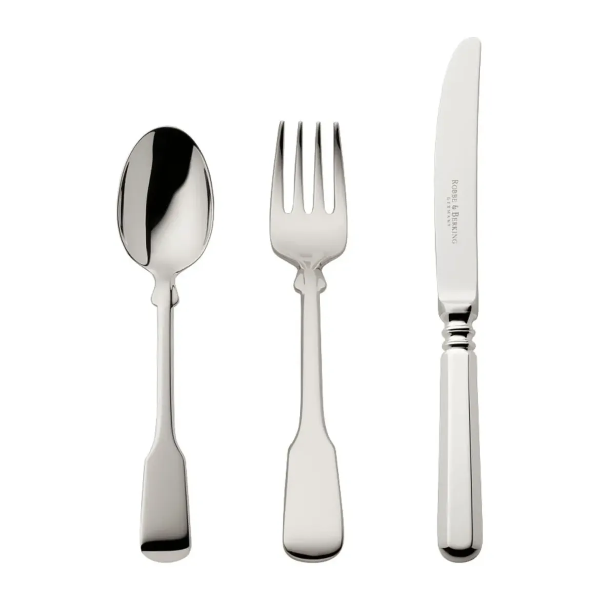 Robbe & Berking 3 tlg. Kinderbesteck Alt Spaten 925 Sterlingsilber