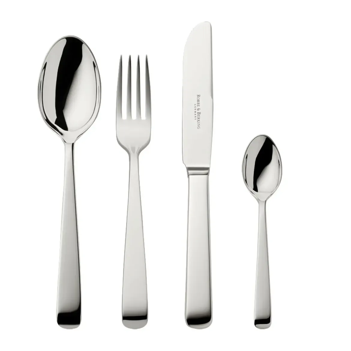 Robbe & Berking 4 tlg. Menübesteck Alta 150 g versilbert