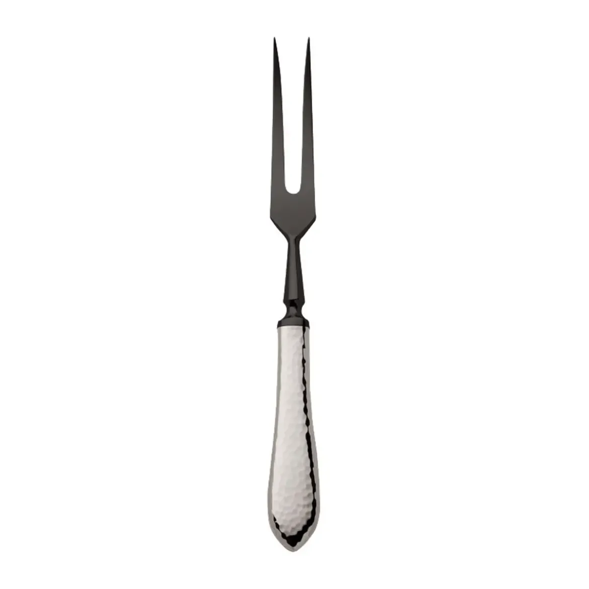 Robbe & Berking Tranchiergabel 25 cm Martelé Frozen Black 150 g versilbert