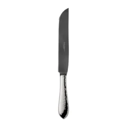 Robbe & Berking Tranchiermesser 29 cm Martelé Frozen Black 150 g versilbert