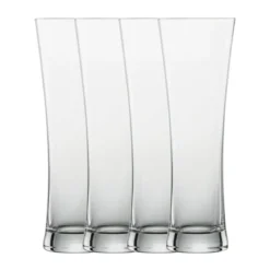 Schott Zwiesel Weizenbierglas groß 4er-Set Beer Basic mit Moussierpunkt klar