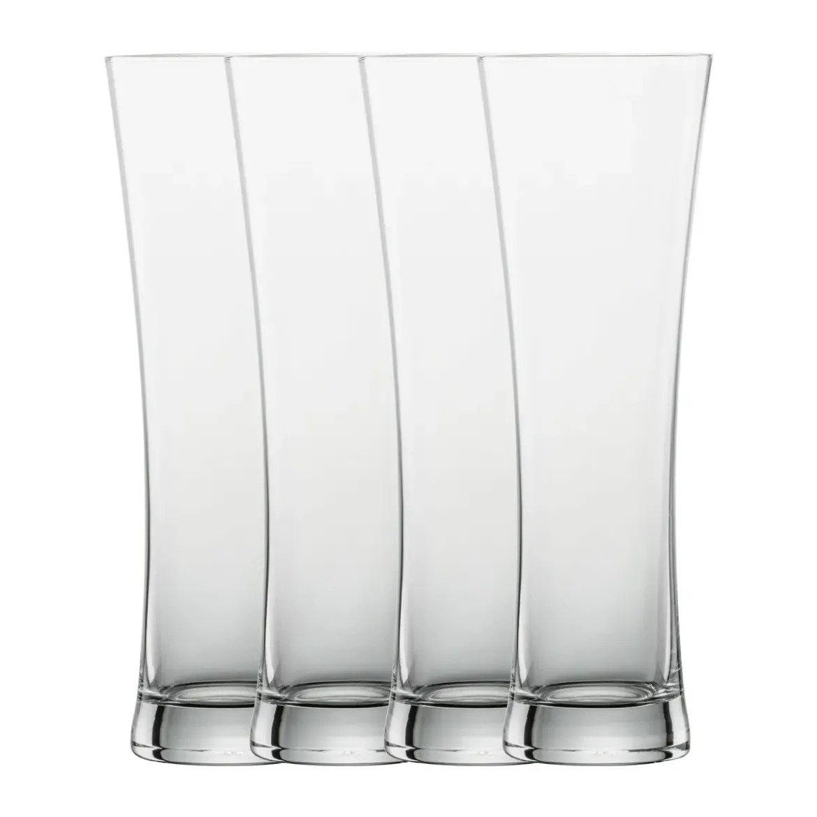 Schott Zwiesel Weizenbierglas groß 4er-Set Beer Basic mit Moussierpunkt klar