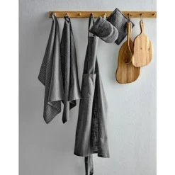 Södahl Schürze 91x70 cm Organic Line Steingrau
