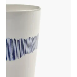 Serax Teetasse 0,33 l Feast weiß/blaue Streifen