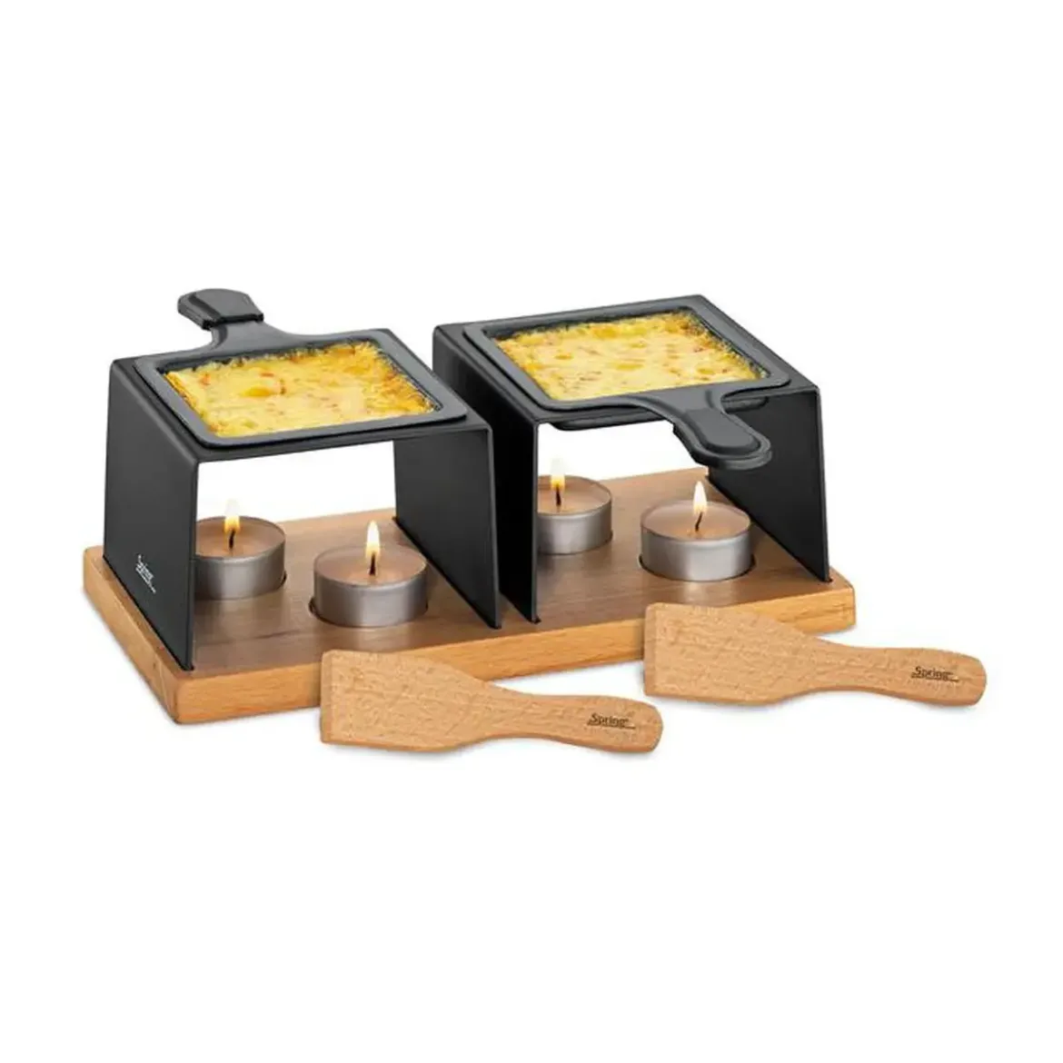 Spring Käse-Raclette für 2 24x13x8 cm Gourmet anthrazit