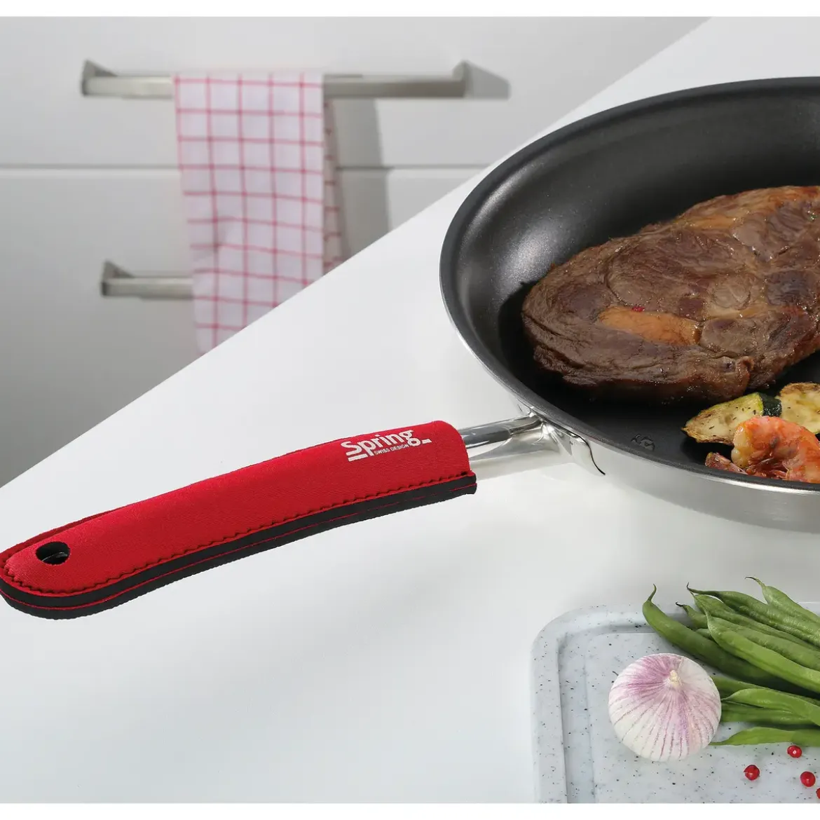 Spring Pfannen-Griffschutz rot Spring Grips