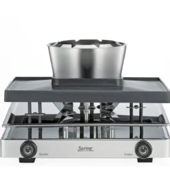 Spring Raclette/Fondue für 8 31x34x17 cm Classic edelstahl