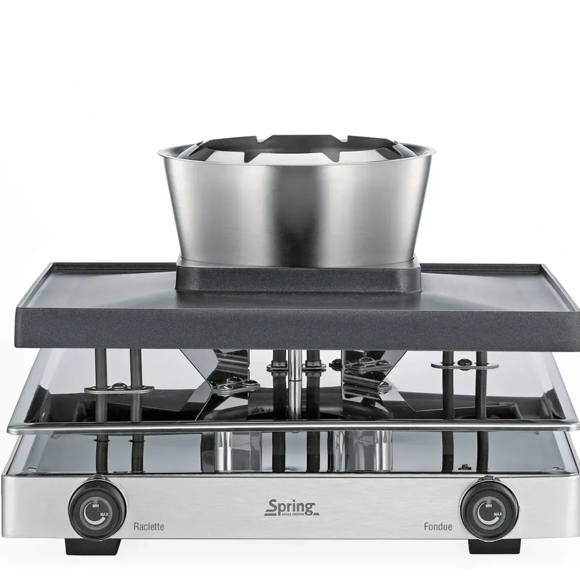 Spring Raclette/Fondue für 8 31x34x17 cm Classic edelstahl