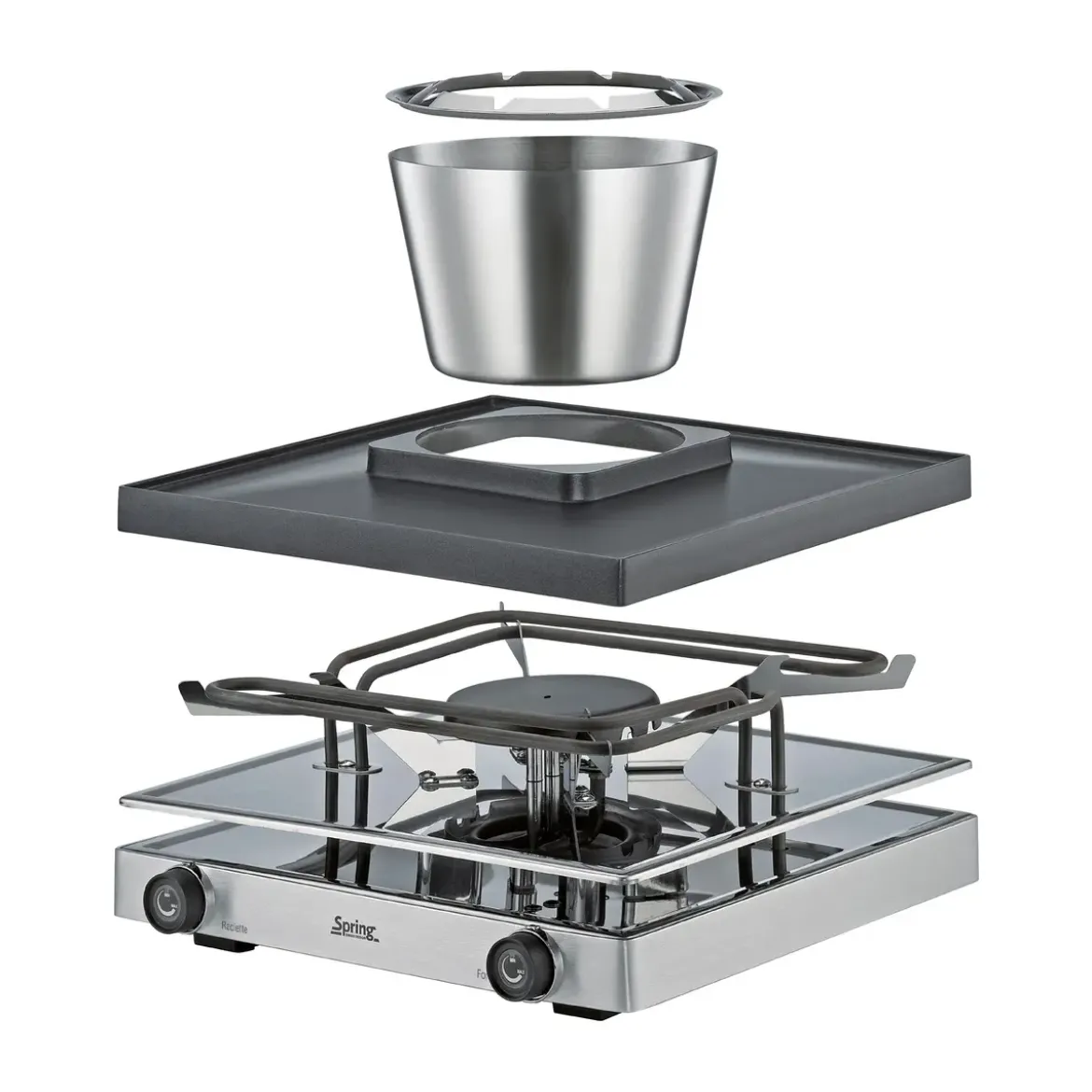 Spring Raclette/Fondue für 8 31x34x17 cm Classic edelstahl