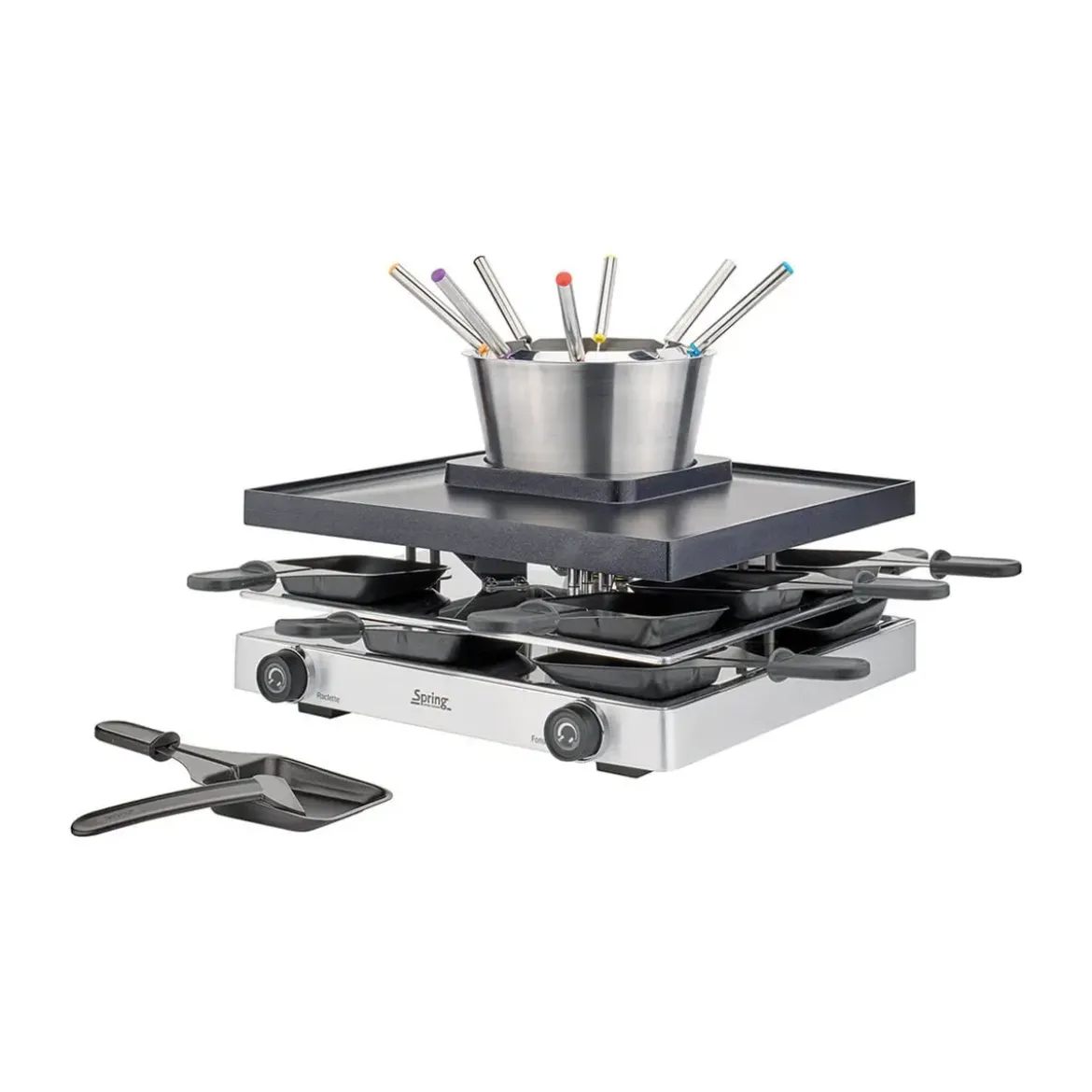 Spring Raclette/Fondue für 8 31x34x17 cm Classic edelstahl