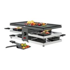 Spring Raclette für 8 47x24x16 cm Fun schwarz